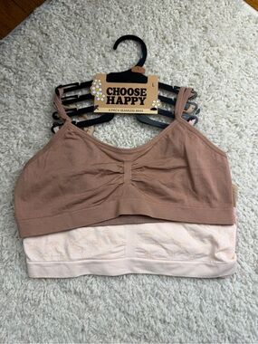Girls Choose Happy Seamless Bra 4 Pack NWT